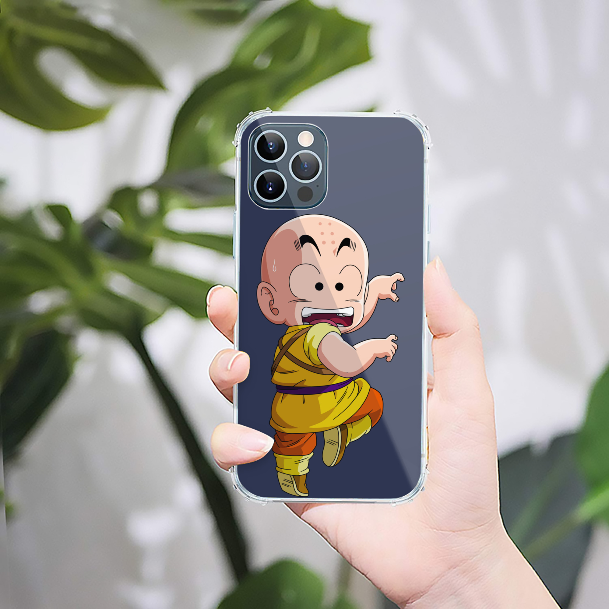 （画像用） ドラゴンボール クリリン DRAGON BALL krillin 【iPhone 12シリーズ対応】透明スマホケース（クリアソフトケース）